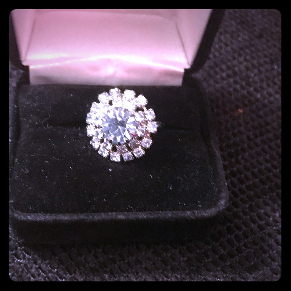 Light blue vintage stone ring